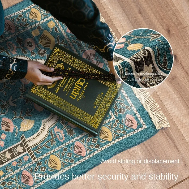 Worship Carpet Kneeling Mat Worship Carpet Hui Tribe Worship Mat Prayer Floor Mat  Arabic Machine Washableg Women Men