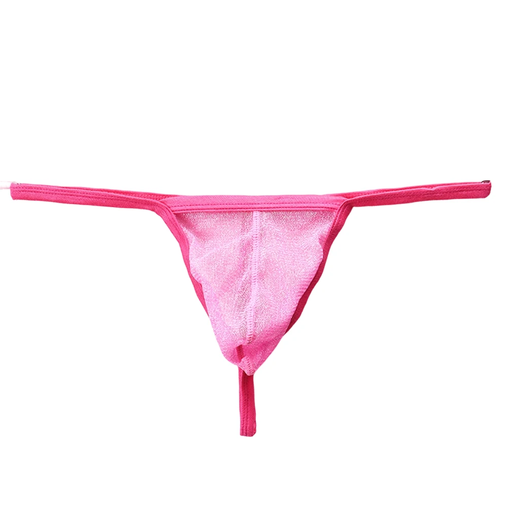 

Fashion Men Mesh Shiny Transparent Hot G-string Briefs Bikini Low Rise T-back Underwear Sissy Erotic Lingerie Thong