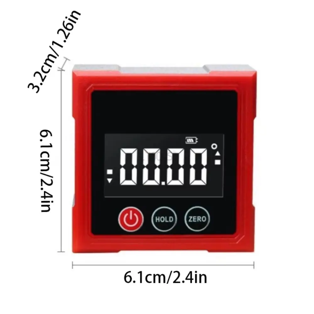 Electronic Digital Angle Dipmeter Level Meter Gradient Measuring Level Protractor Inclinometer Magnetic Digital Display