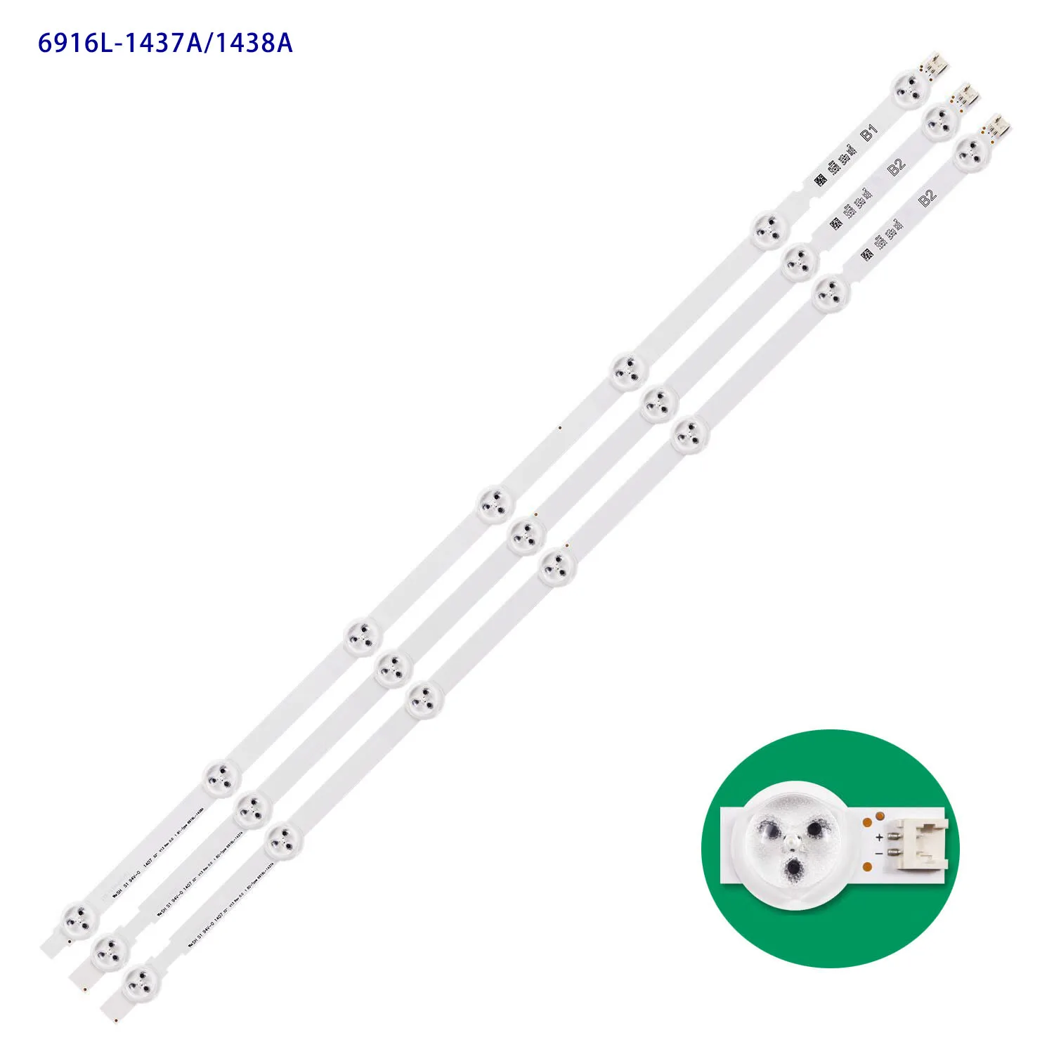 LED Backlight Strip 6916L-1295A 1296A 32LN545B 32LN5310 32LN5100 32LN613V 32LA621V For Panasonic TX-L32B6B TX-L32B6E