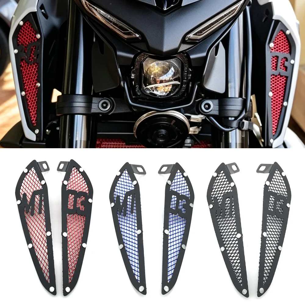 MT-03 Motorcycle Intake Cover For YAMAHA MT 03 MT03 2020 2021 CNC Fuel Tank Air Intake Mesh Inlet Decoration Guard Accessories