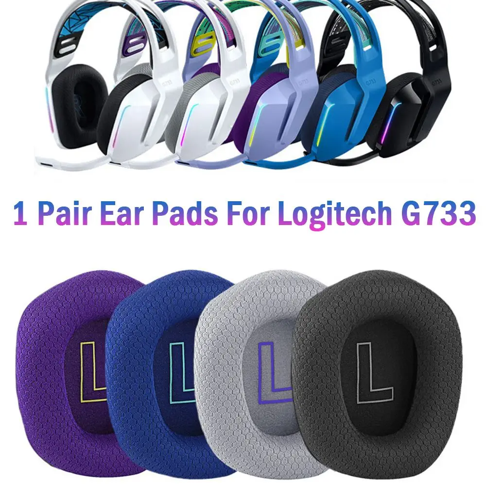 2Pcs New Earpads Gaming Headset Foam Sponge Cushion Replacement Ear Pads For Logitech G733