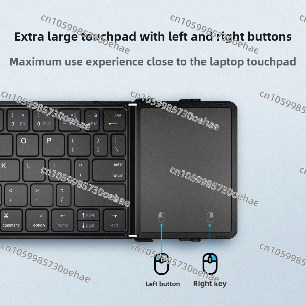 Bluetooth Folding Keyboard with Trackpad for Laptop I Office Wireless Keyboard