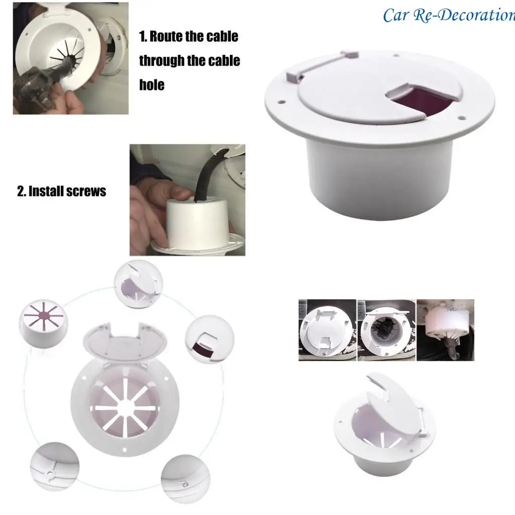 

R58D Электроэлектрические кабельные люки с крышкой для крышки для кабеля Power Cable Power Travel Loat 5 -дюймовый круглый