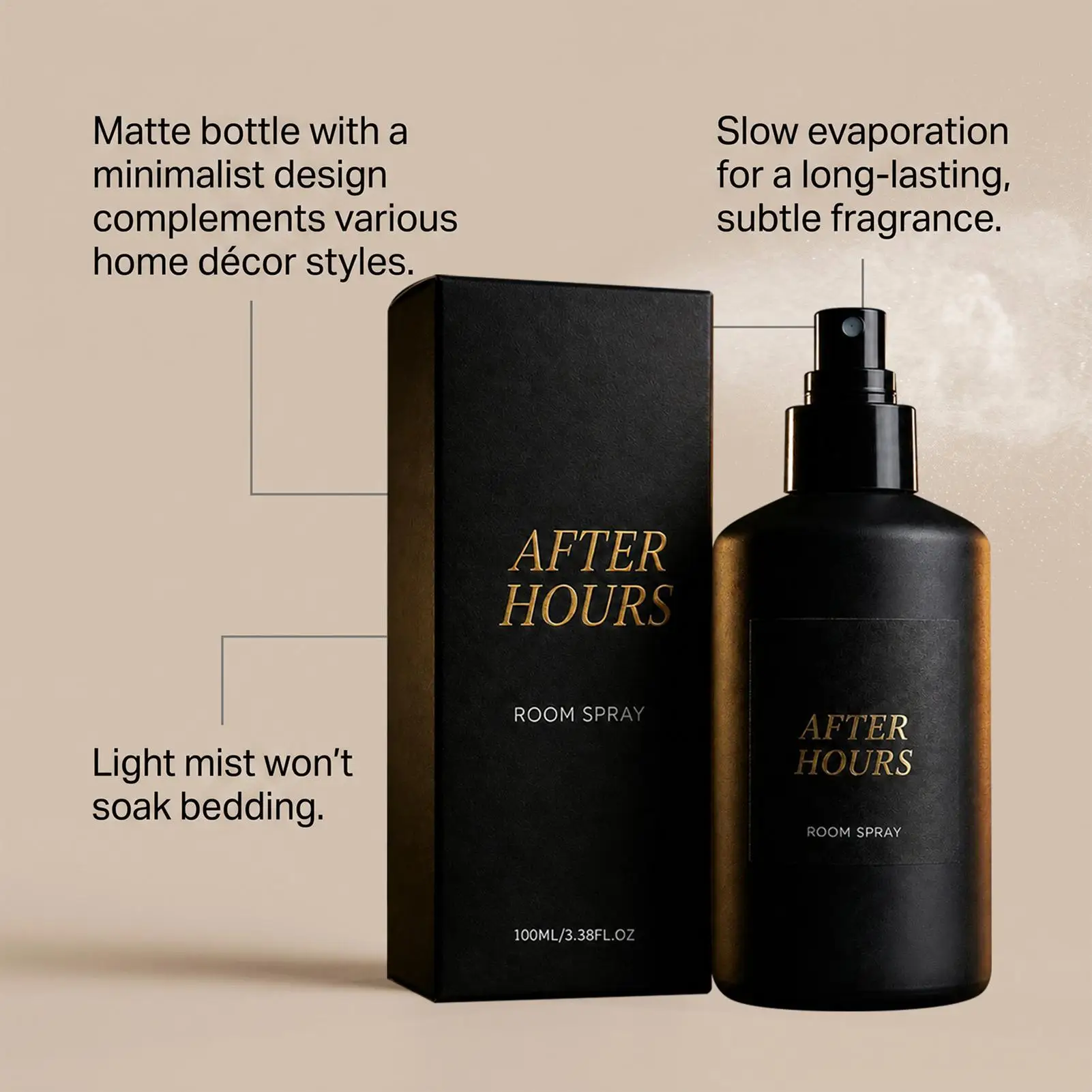 Air Freshener Spray 100ml Room Fragrance Odor Eliminator Mist Closet Freshener Spray for Home Office Bathroom Bedroom