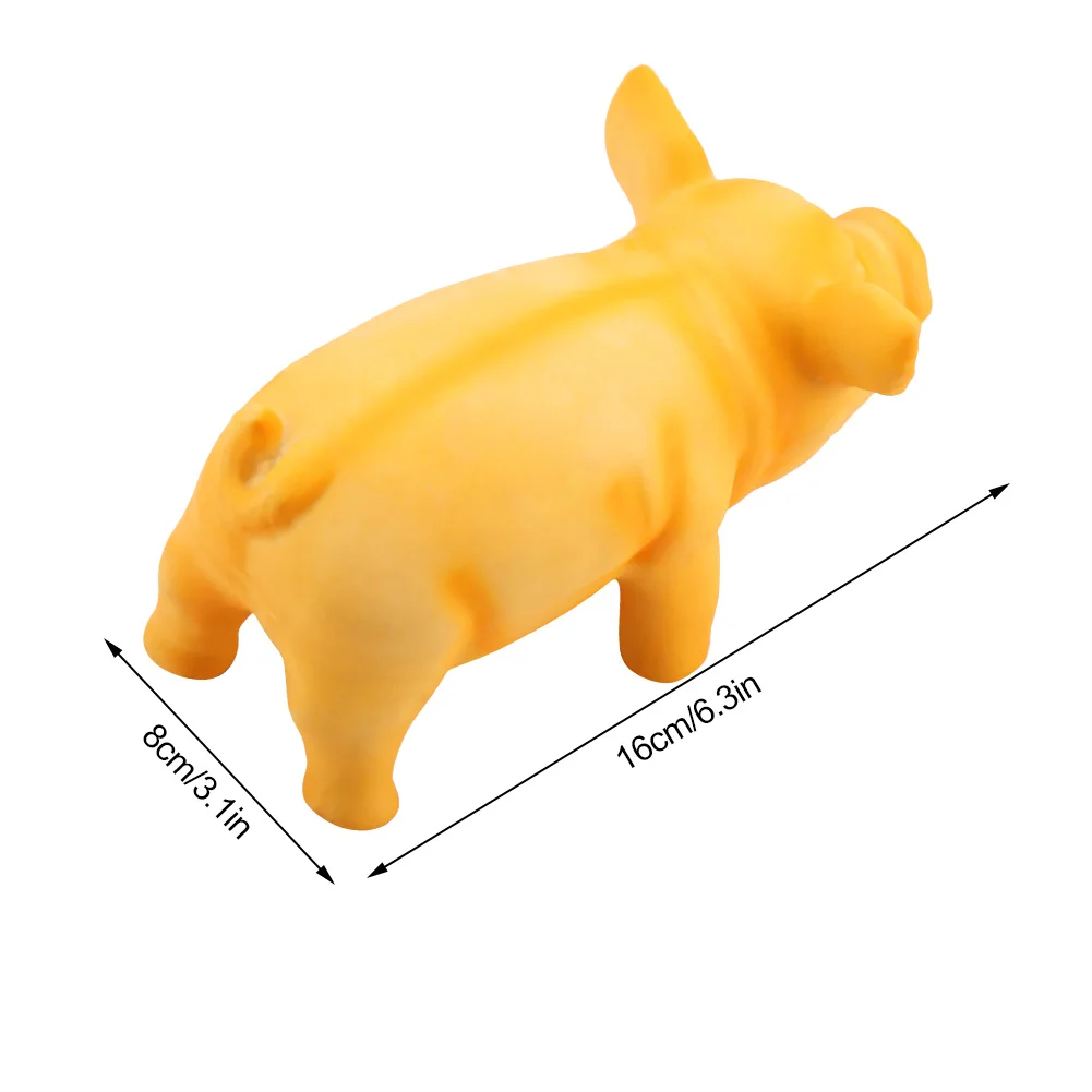 Cute Pig Grunting Squeak Latex Pet Chew Toys for Dog Puppy  Dog Squeak Toys Latex Dog  Latex Pig Toys Pig Grunting