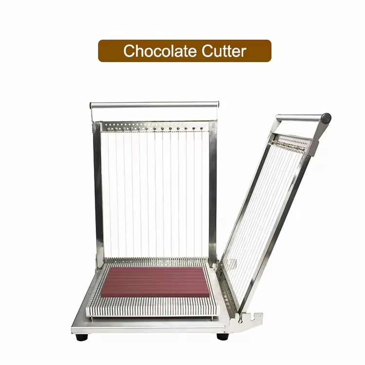 Factory Price Chocolate Bar Cutting Machine Mozzarella Cheese Block Cube Slicer Wire Confectionery Chocolate Cutter