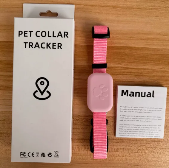 Bluetooth GPS-tracker voor huisdieren, mini-tracking, bewegingsalarm, anti-verloren tracker voor katten en puppy's, globale locator op afstand