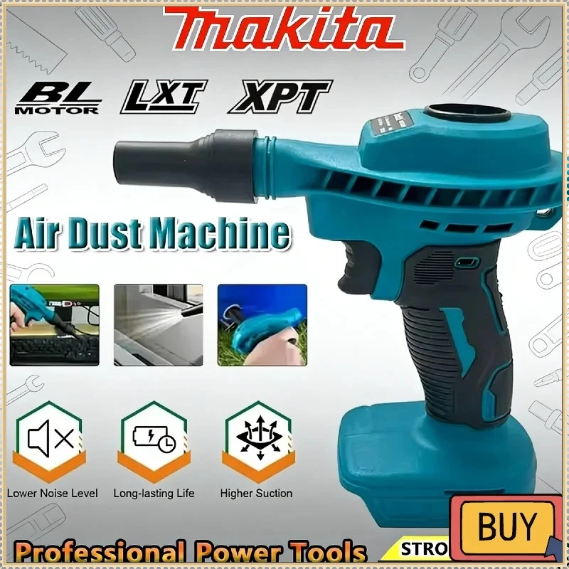 

Makita Air Dust Collector, High Efficiency Rechargeable Vacuum Cleaning Inflator Computer Cleaning Electric Tool For 18V Battery