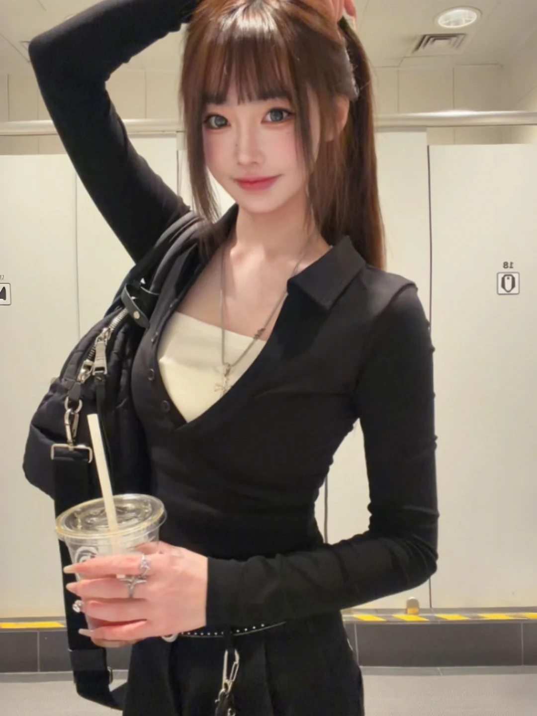 

Женская приталенная футболка с длинным рукавом Color Block, весна 2026, новая модель, повседневная, удобная, дышащая