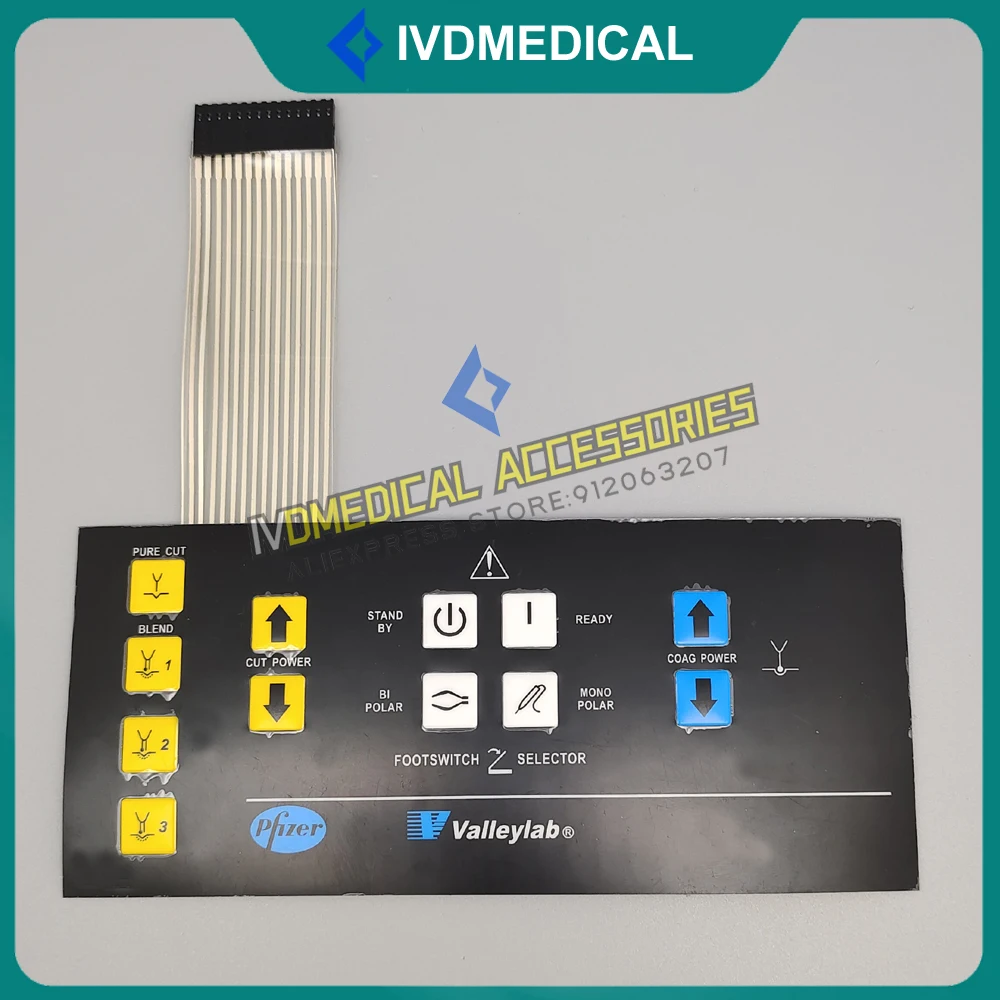 New for Valleylab Force2 ESU Button Panel Electrotome Button Film Keyboard Panel Key Board Button Membrane