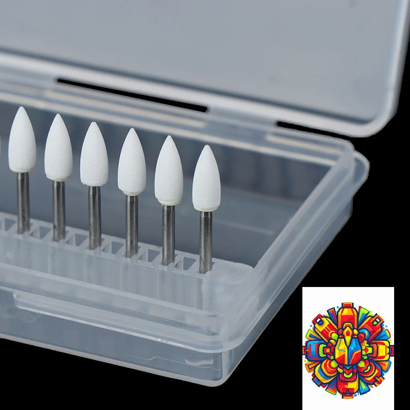 

Набор из 12 белых полировочных камней для зубов, конусообразные боры Flame Cone, Arkansas Stone