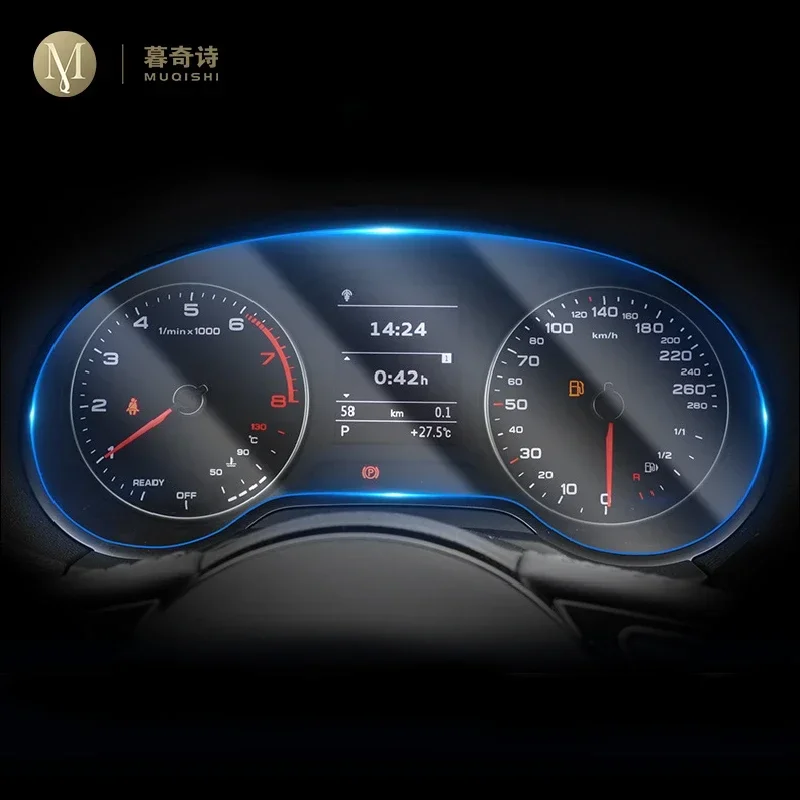 

Для Audi A3 8P 8V 2013-2020 салон автомобиля мембранная приборная панель ЖК-экран защитная пленка из ТПУ украшение против царапин ремонт