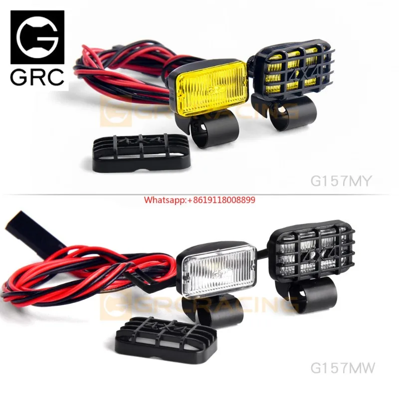 Remote Control Model Car Simulation Searchlight 17mm Rectangular Spotlight with Lampshade G157MW/Y