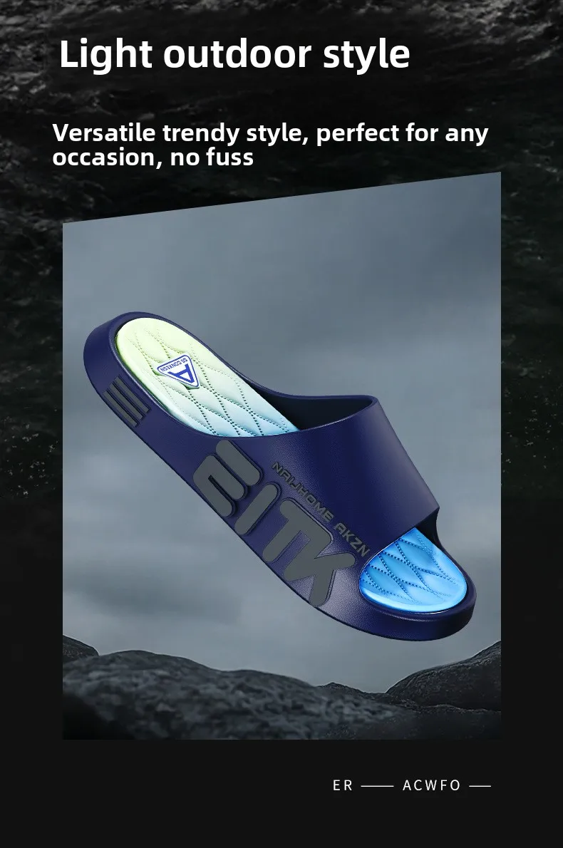 Pantuflas para Hombre 2025, Suela Gruesa, Antideslizantes, para Interiores, Baño, Ducha, Estudiantes, Cómodas, Material PVC