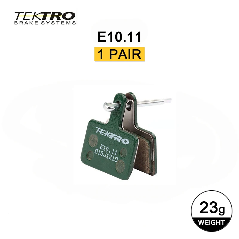 TEKTRO E10.11 MTB/Road Disc Brake Pads Resin-Metal 2mm Universal, Compatible with Shimano M355/M395/495 & Tektro HD-M520/E350 image 3
