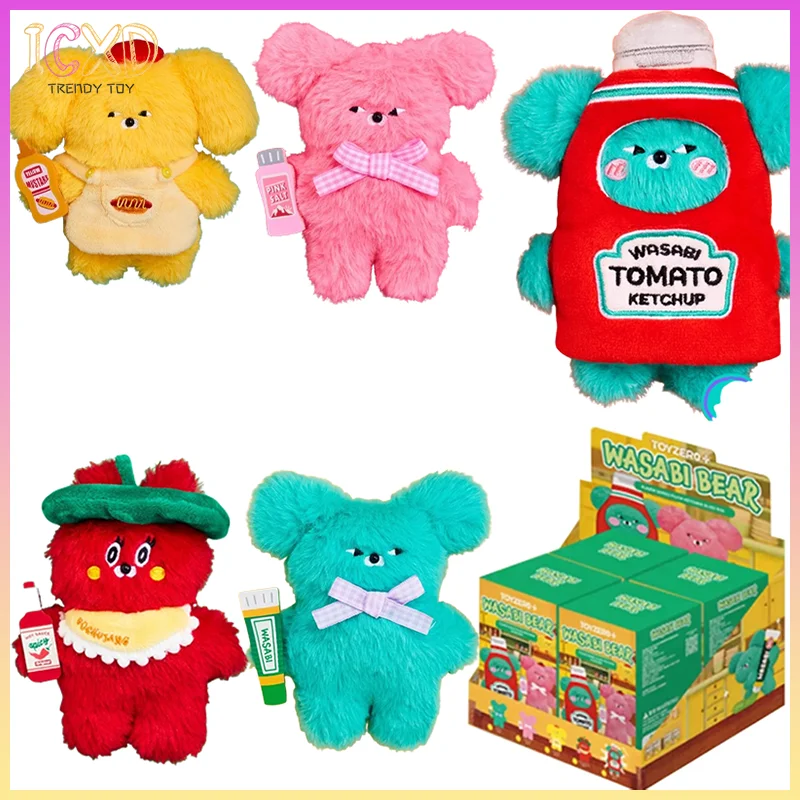 

Аутентичная серия приправ с медведем Васиби, слепая коробка, модный дизайн игрушек, плюшевые игрушки, брелки, сумки, все украшенные подарки на Хэллоуин