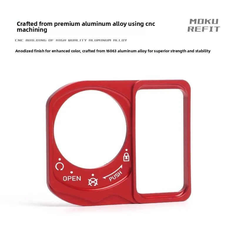 Acessórios da motocicleta interruptor de ignição capa fechadura da porta elétrica botão capa decoração adequada para honda pcx150/pcx125/adv150