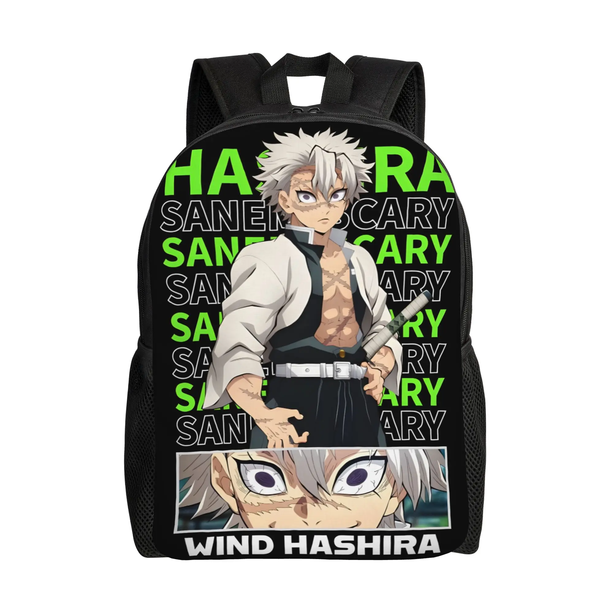 1Piece Backpack Sanemi Poster New School Year Rucksack Campus  Demon Slayer Birthday Gift New Term Starts