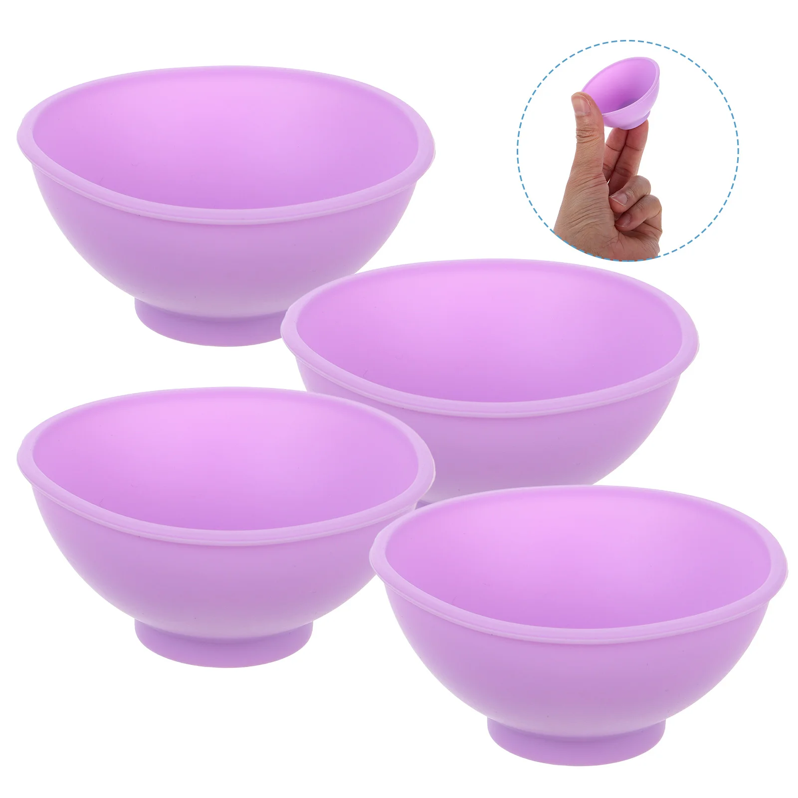 4 Pcs Food Supplement Bowl Silicone Baby Silica Gel Small Bowls for Side Dishes