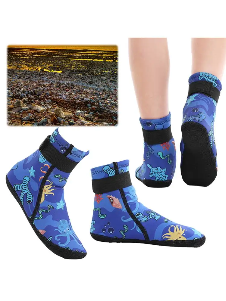 Chaussettes de plongée en néoprène pour enfants, anti-aldes, bottes de plongée en apnée réglables, garder au chaud pour les sports nautiques