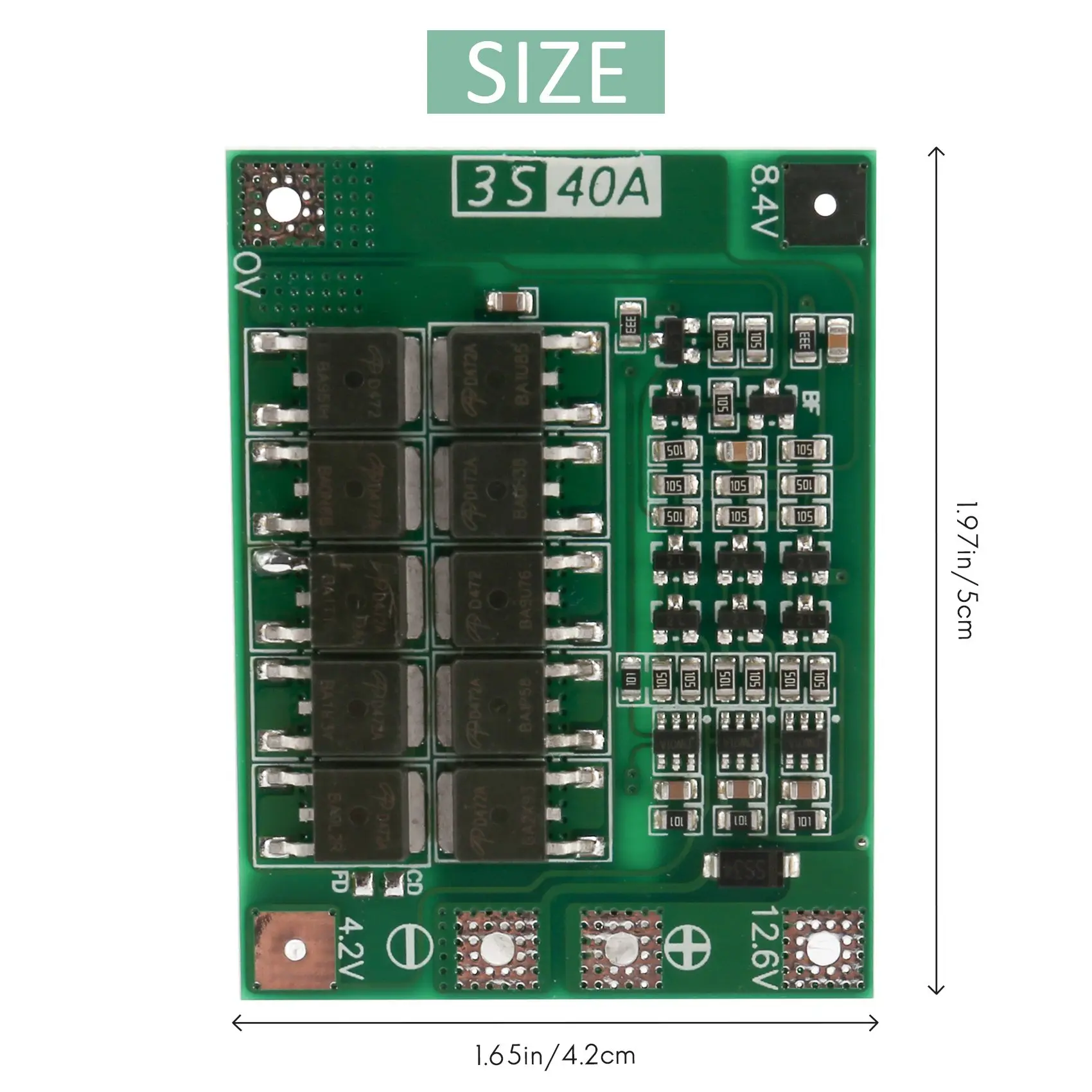 Carte de protection du chargeur de batterie au lithium, 3S, 40A, 18650 Eddie Ion, Pcb, Bms, moteur de forage, 11.1V, 12.6V, Lipo Cell Tech