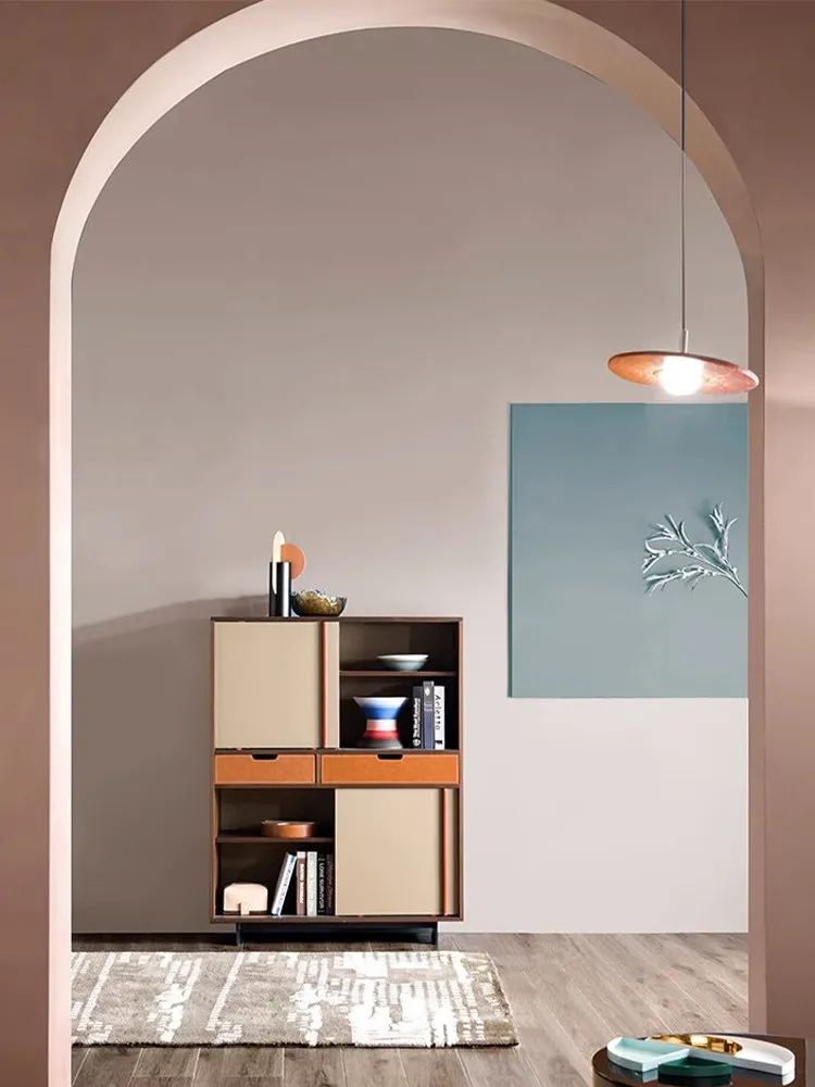 

PYJ simple and high dining side cabinet small apartment living room household multi-functional storage cabinet