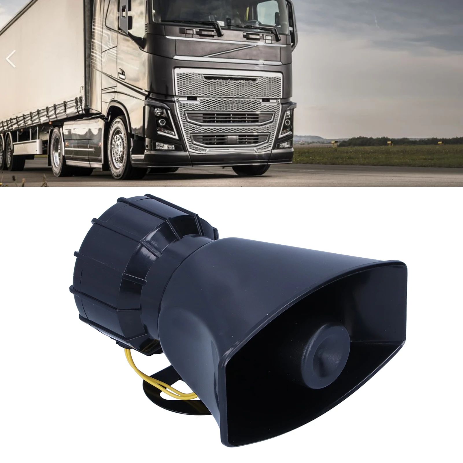 12 فولت 100 واط 125DB آلة تنبيه السيارة مكبر الصوت 5-الصوت إنذار تحذير الطوارئ صفارة الإنذار النار العالمي للسيارات دراجة نارية الملحقات #2