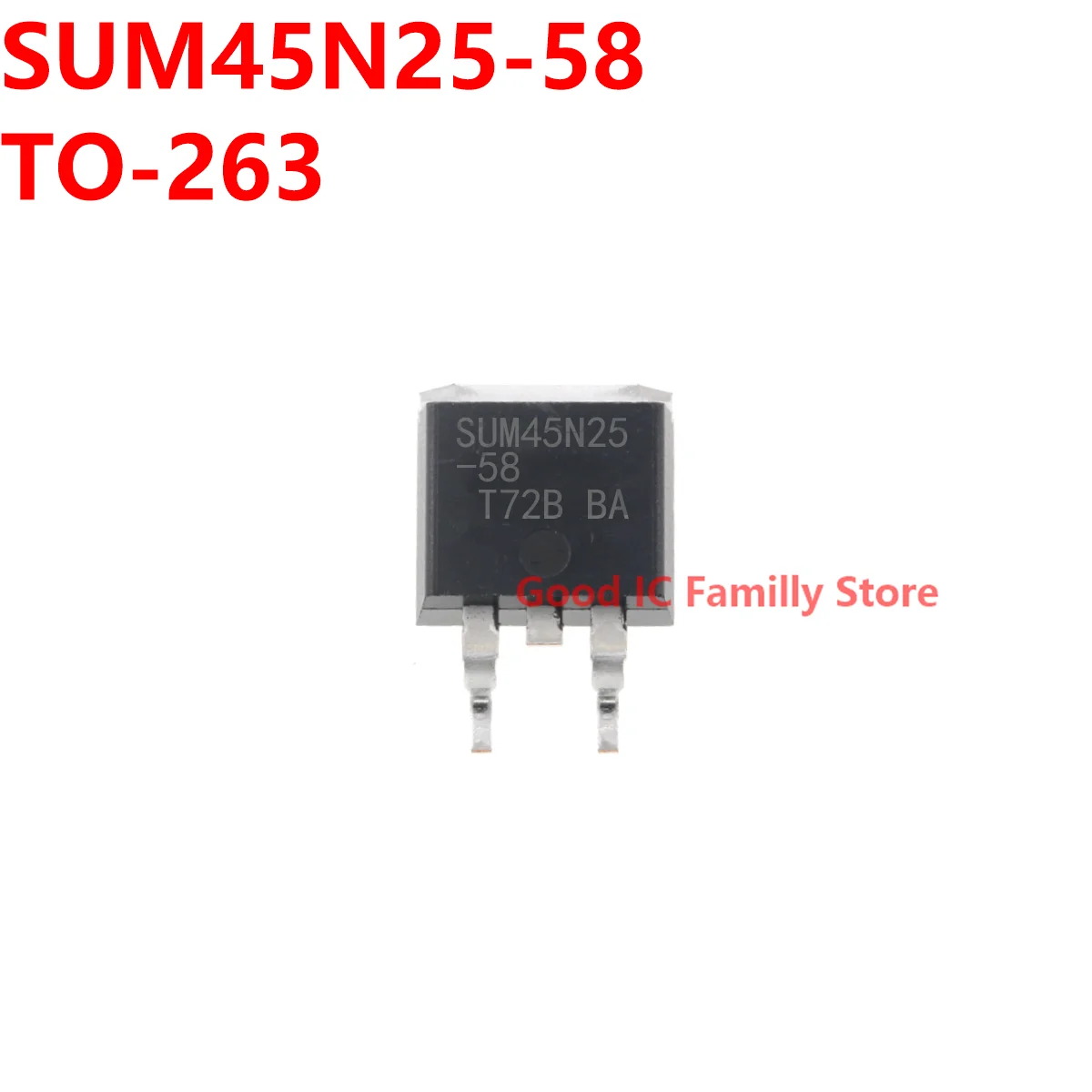 

10PCS SUM45N25-58 TO-263