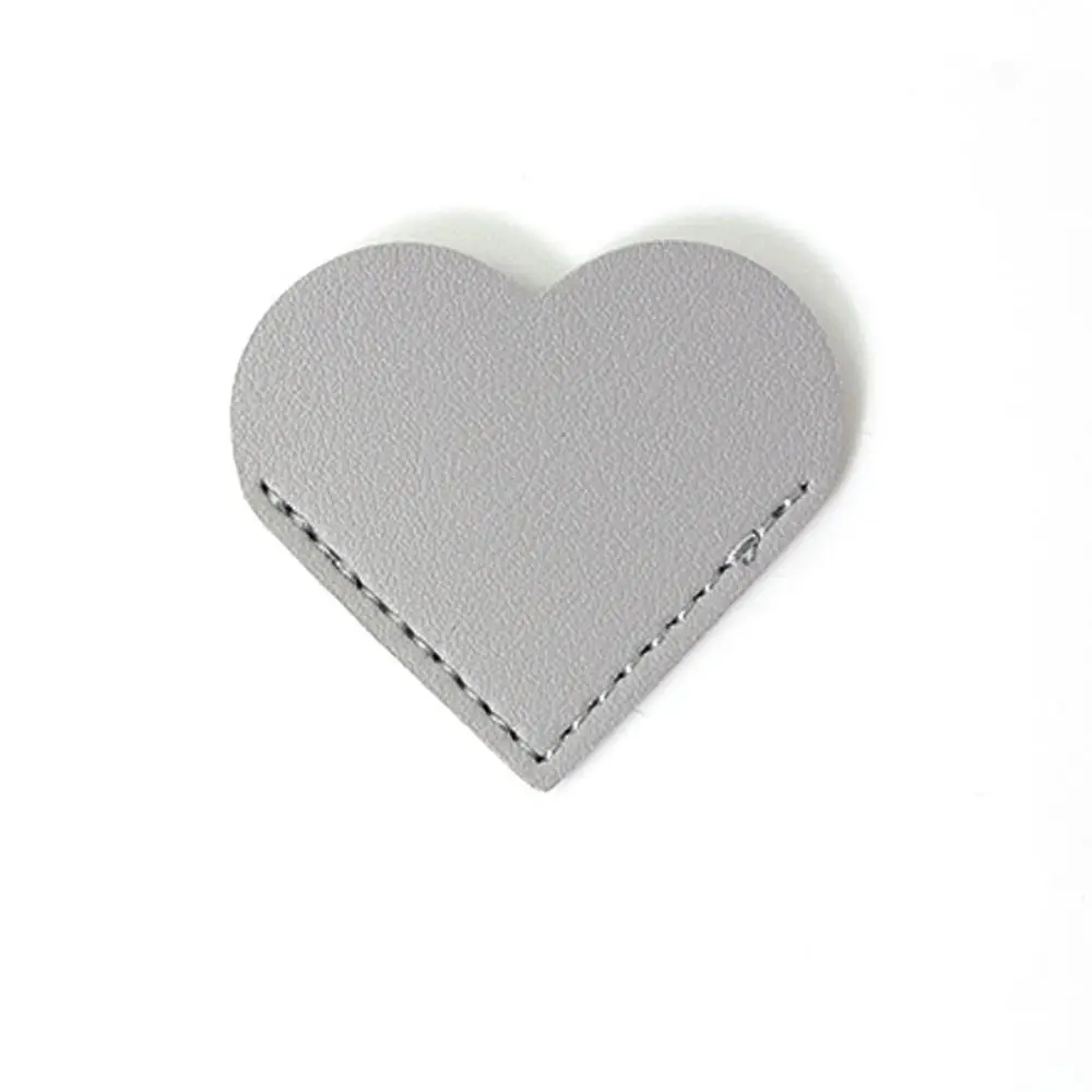 Cute Heart-shaped Corner Page Marker Vintage Handmade Leather Bookmark Creative Multicolor Book Page Marker Books