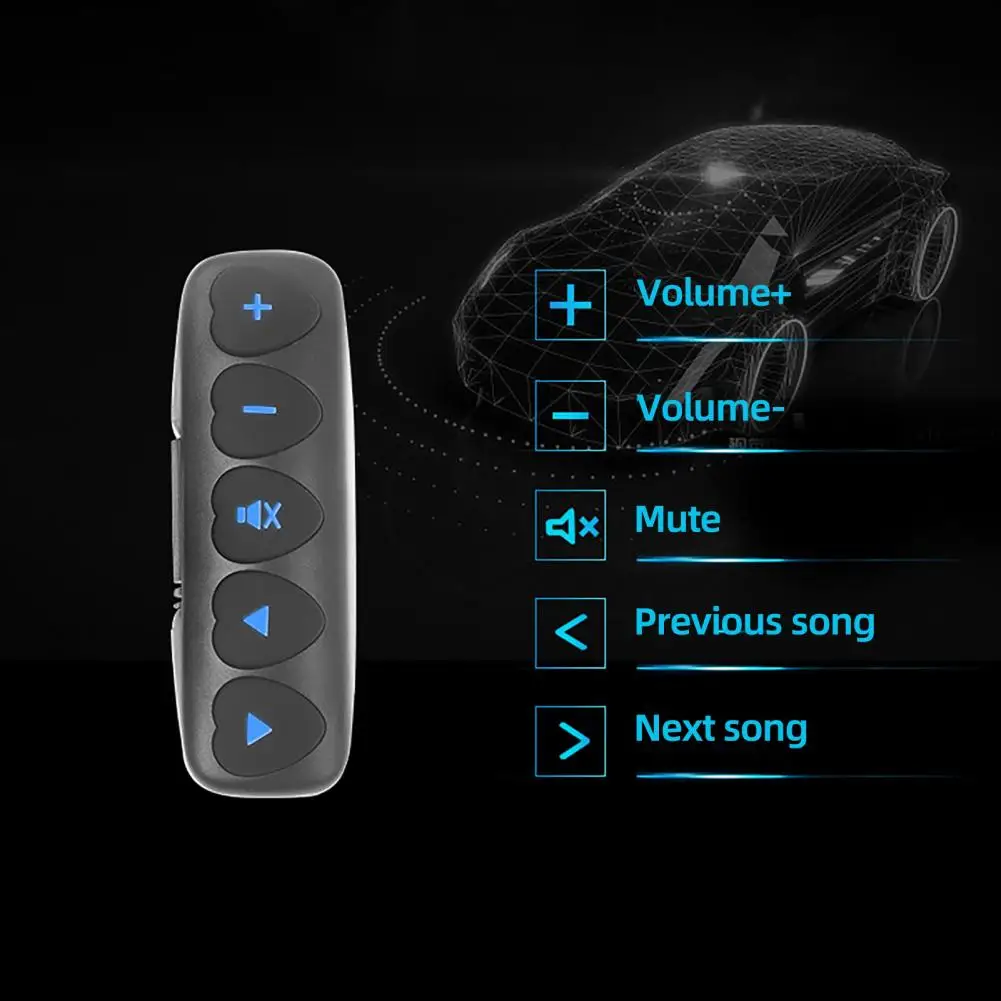 

Practical Steering Wheel Remote Control Wireless Lightweight Steering Wheel Remote DVD Remote Control