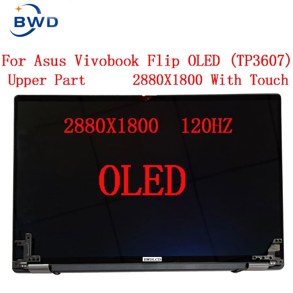 

16-дюймовый сенсорный ЖК-экран для ноутбука ASUS Vivobook 16 Flip TP3607 TP3607V ЖК-дисплей OLED Дигитайзер в сборе Замена верхней части
