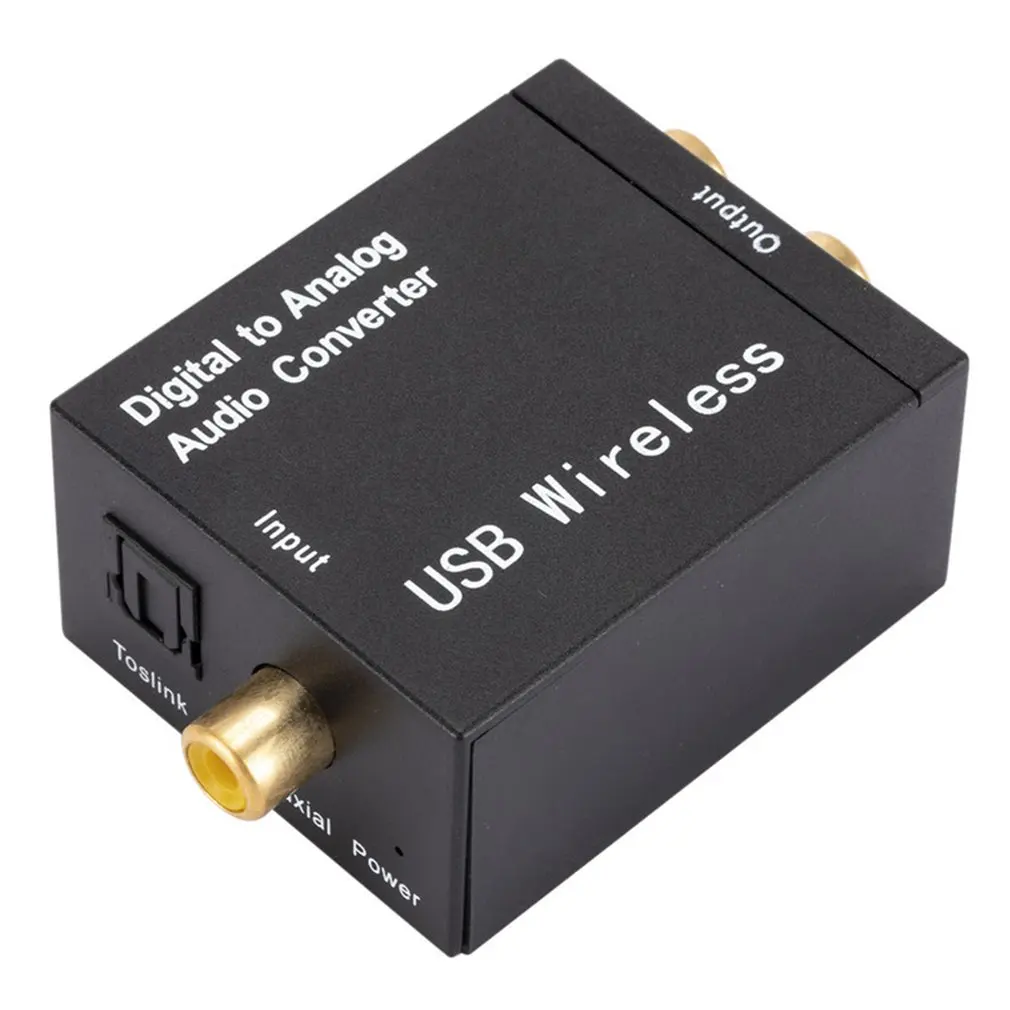 Digital to Analog Audio Converter 3.5MM Jack 2*RCA Amplifier Decoder Optical Fiber Coaxial Signal to Analog DAC Spdif Stereo - view 6