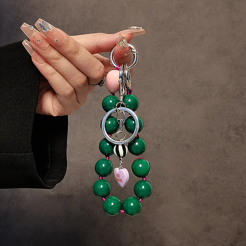 

Solid Color Versatile Pearl Phone Case Universal Pendant Camera Bag Keychain Hanging Accessory