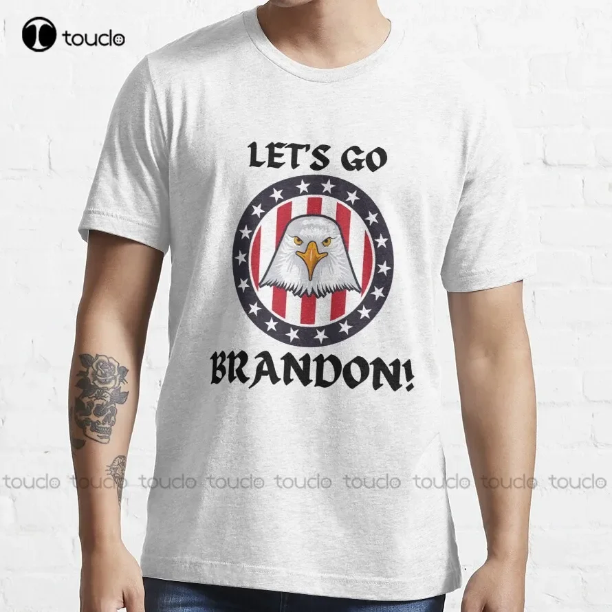 Let’S Go Brandon Lets Go Brandon Meme  Reporter  Crowd T-Shirt Swim Shirt Custom Aldult Teen Unisex Xs-5Xl Hd High Quality