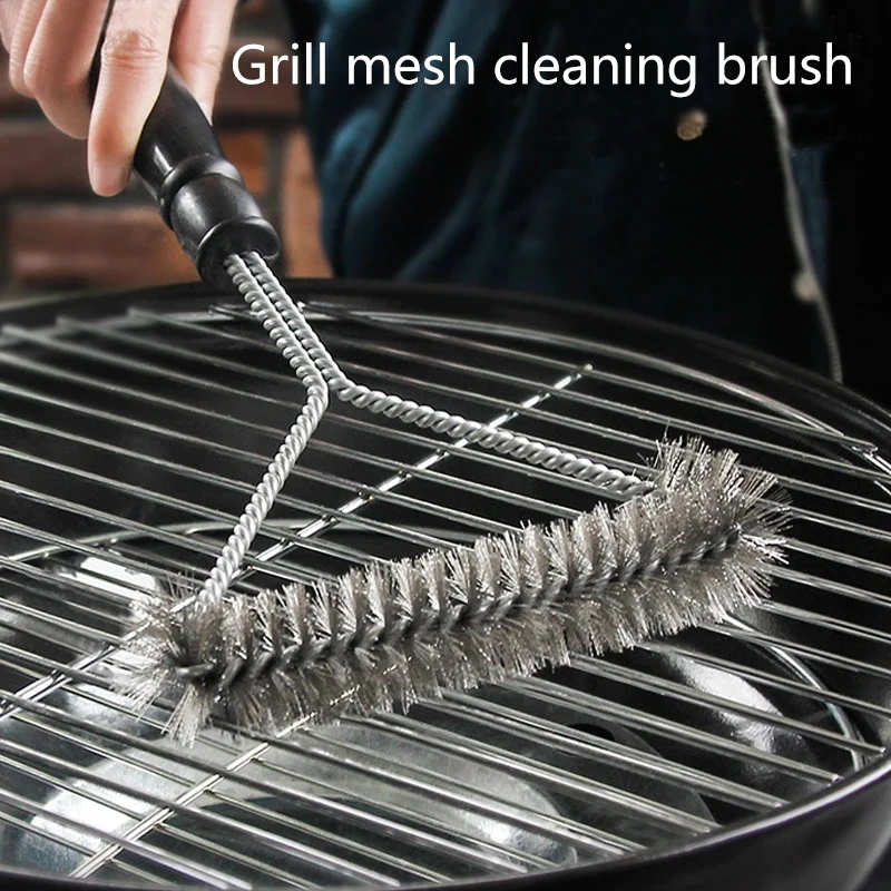 

Y-Type Barbecue Grill BBQ Brush Clean Tool Grill Accessories Stainless Steel Bristles Non-stick Cleaning Brushes Barbecue Tools