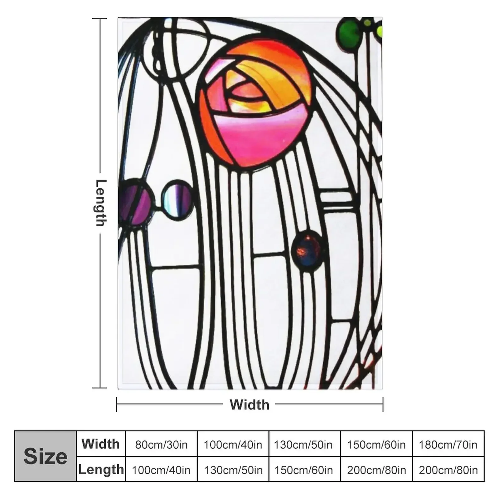 Charles Rennie Mackintosh design Throw Blanket Warm Heavy for babies Blankets