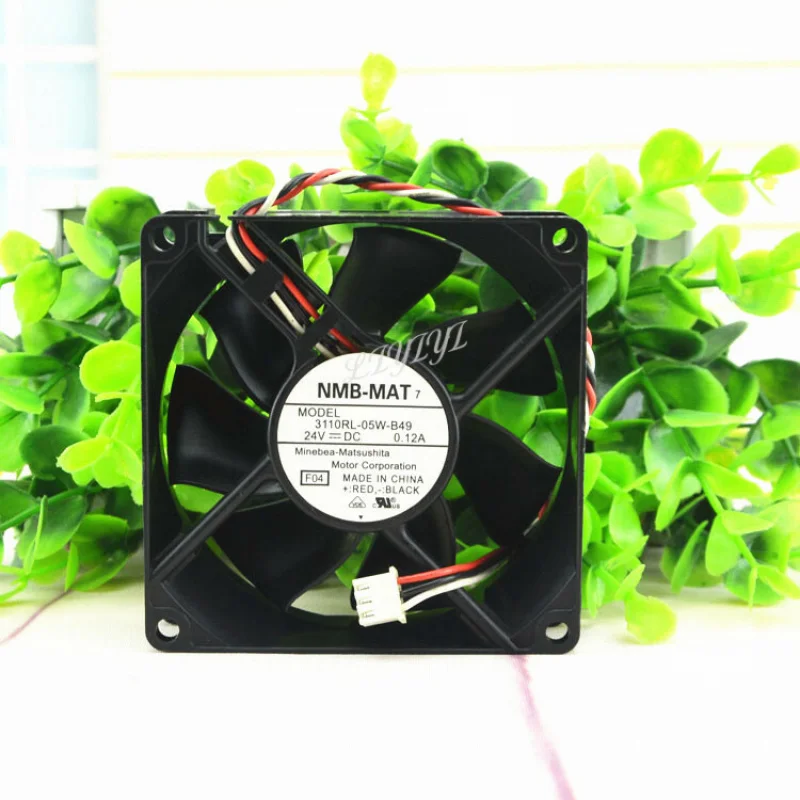 1 шт. новый для NMB-MAT 24 В 0,12 А 3110RL-05W-B49 8025 8 см инверторный вентилятор охлаждения #