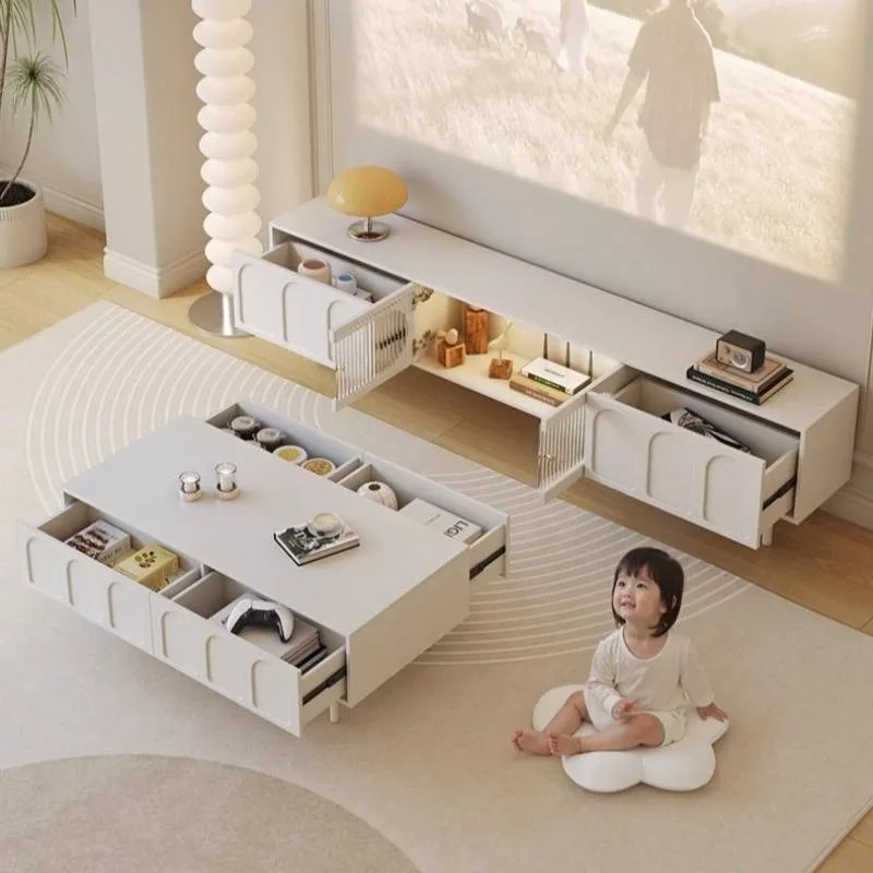 

High Doors Glass Tv Stand Modern Cheap Drawers Minimalist Designer Tv Stand Nordic White Wood Muebles Furniture Living Room