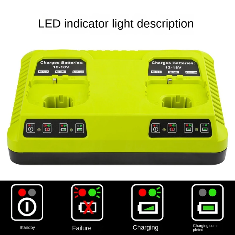 P117 P118 3A Ni-Cd Ni-Mh Lithium Battery Charger Component For Ryobi 12V-18V Battery P102, P107, P103, P104, P105, P106, EU Plug