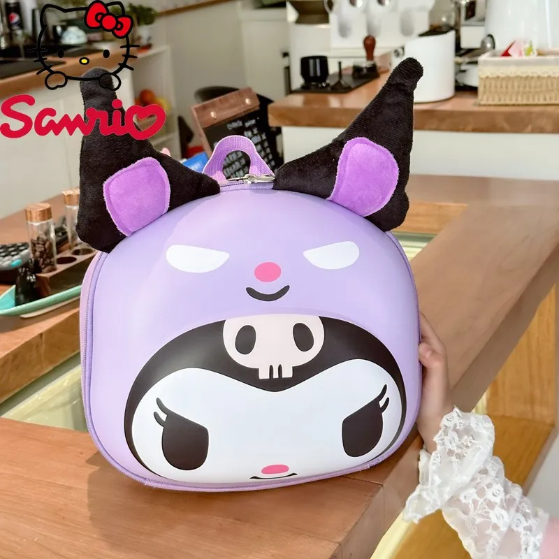

Sanrio Kuromi Mini Backpack Cute Cartoon Anime Design Schoolbag Adjustable Straps Storage Travel Daily Use Casual Backpack