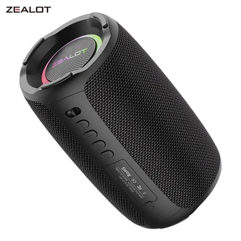 ZEALOT S61 Bluetooth-Lautsprecher, mit IPX6 wasserdichtem Schutz und Bass-Sound für Hinterhof- und Strandpartys, 10-W-Lautsprecher