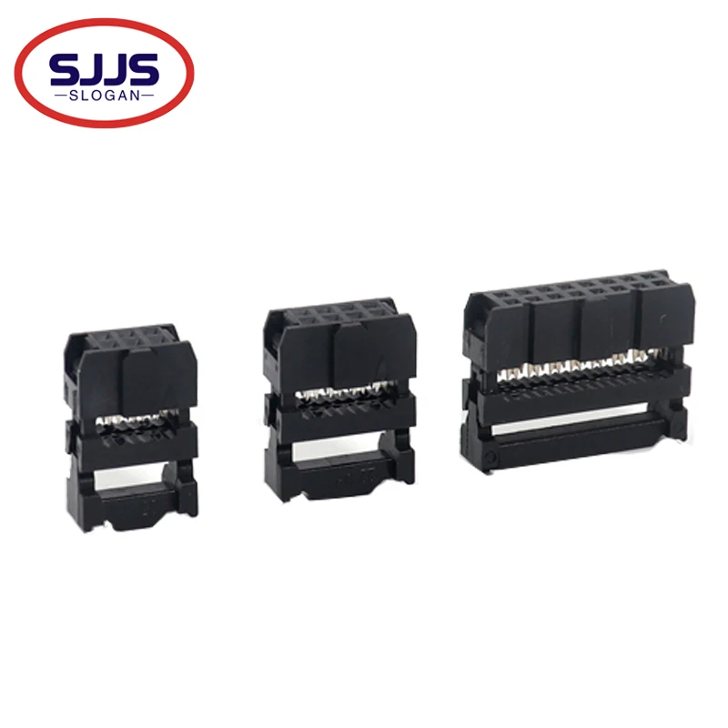 

【5 шт.】 FC 6P/8/10/12/14/16/18/20/24/26/30/34/40/50 контактный разъем с шагом 2,54 мм, гнездовой разъем IDC, разъем ленточного кабеля