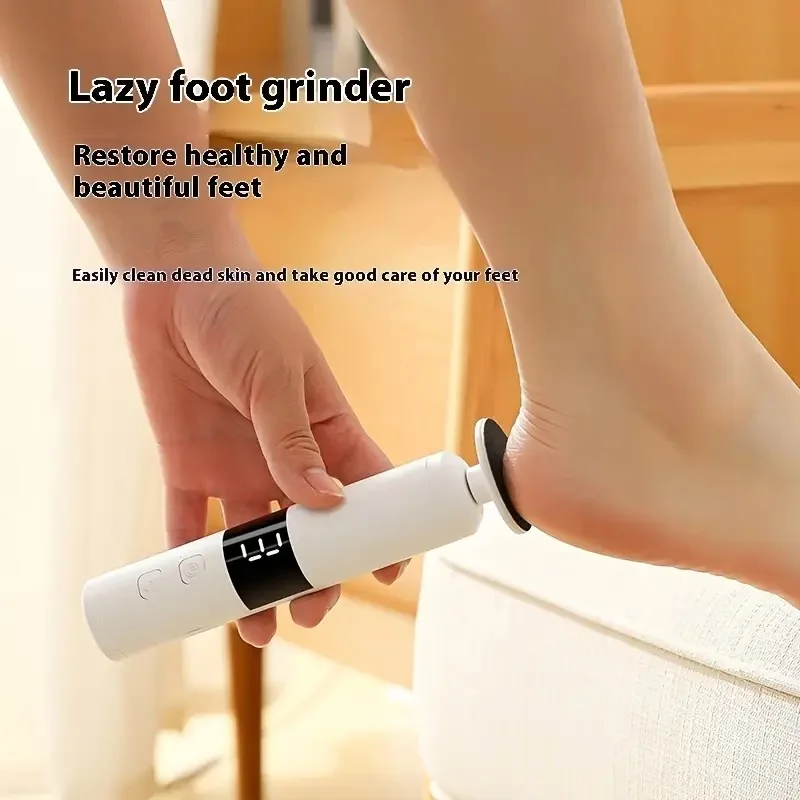 Electric 2-in-1 foot grinder and nail grinder - USB foot repair equipment with 3-speed adjustment and 16 interchangeable heads