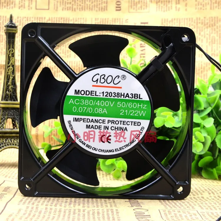

НОВЫЙ ОРИГИНАЛЬНЫЙ G12038HA3BL AC 380 В 0,07 А 21 Вт 12038 120*120*38 мм 12 см ОХЛАЖДАЮЩИЙ ВЕНТИЛЯТОР