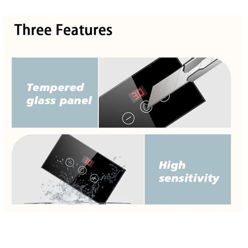 BAAN-Smart Wifi Boiler US Standard Smart Water Heater Switch Tuya Smart Life App التحكم يعمل مع Alexa for Google