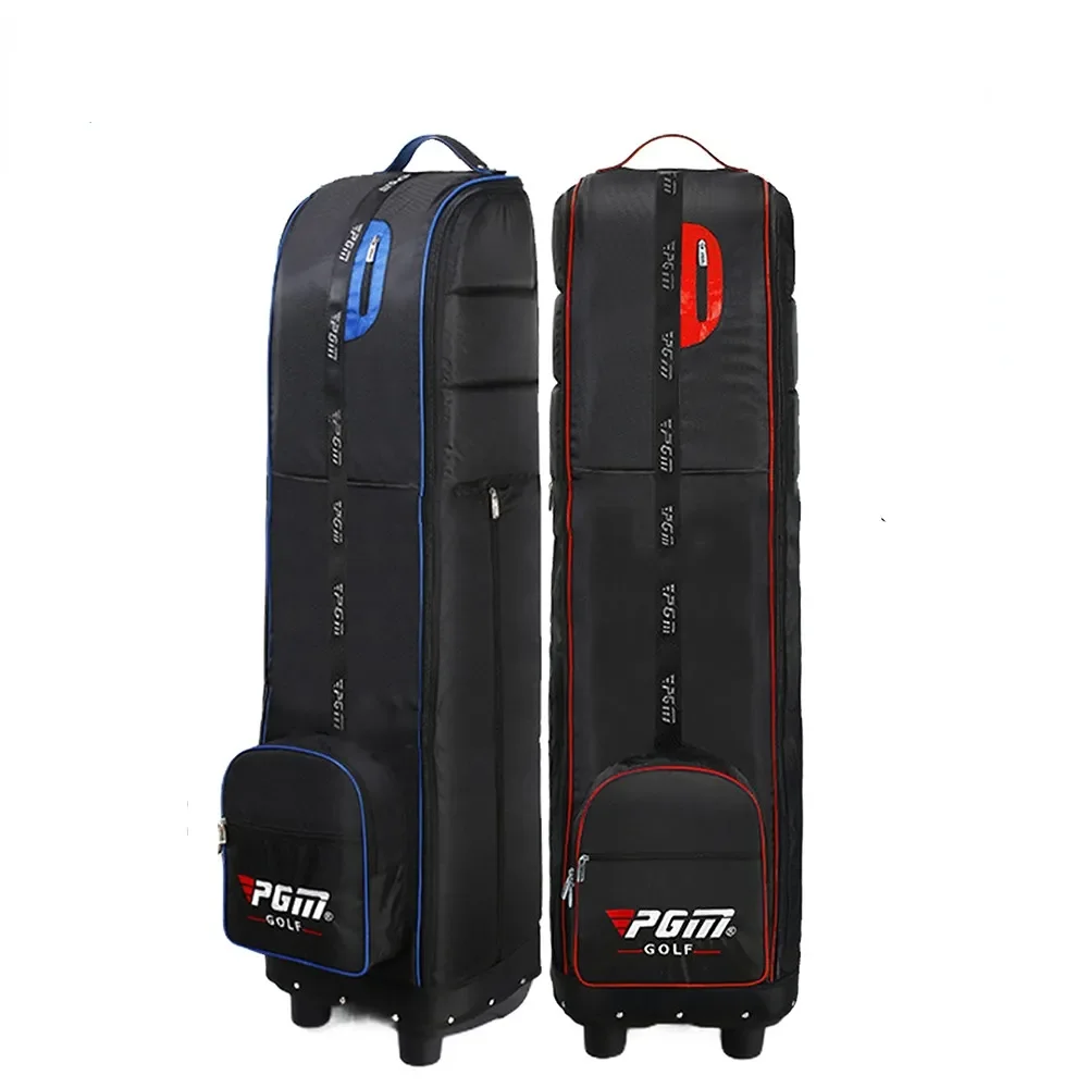 Pgm golf reise flugzeug taschen mit rad gurten faltbare golfclub reise abdeckung für airlines golf aviation bag hkb009