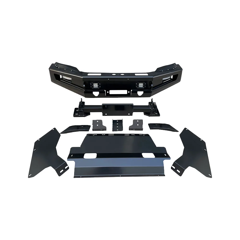 

High Quality Off-Road Car Accessories Modified Front and Rear Bumpers with Cut-Outs for Fog Lampscustom