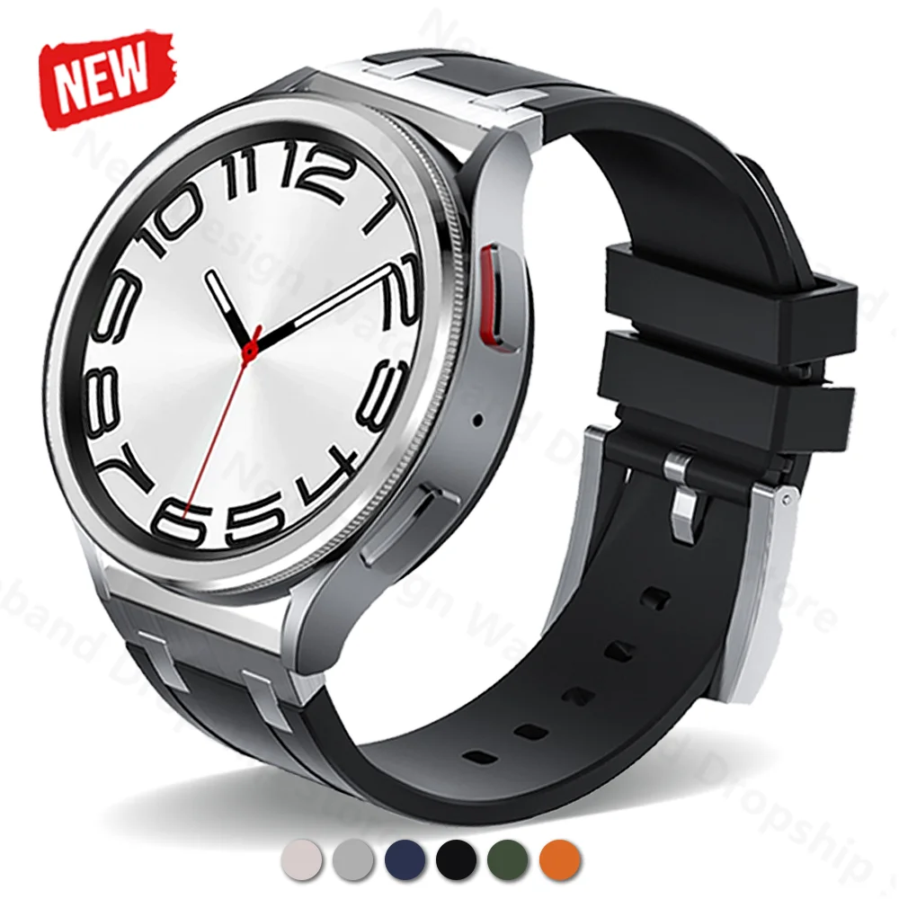 

Ремешок силиконовый для Samsung Watch 6/5/4 Classic, 20/22 мм, 40/47 мм
