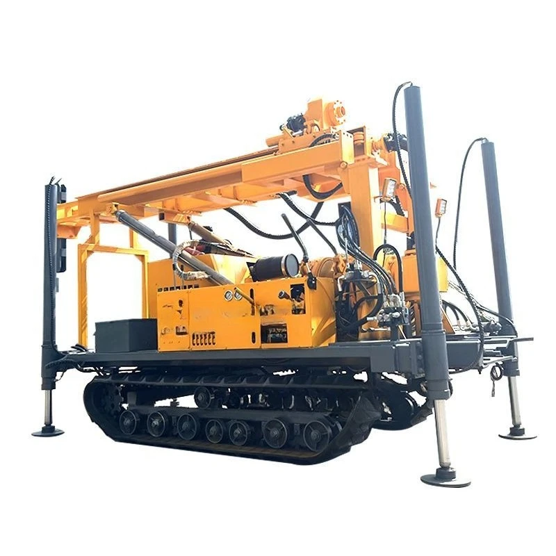 Top-drive crawler water well drilling rig fully hydraulic geological exploration coring